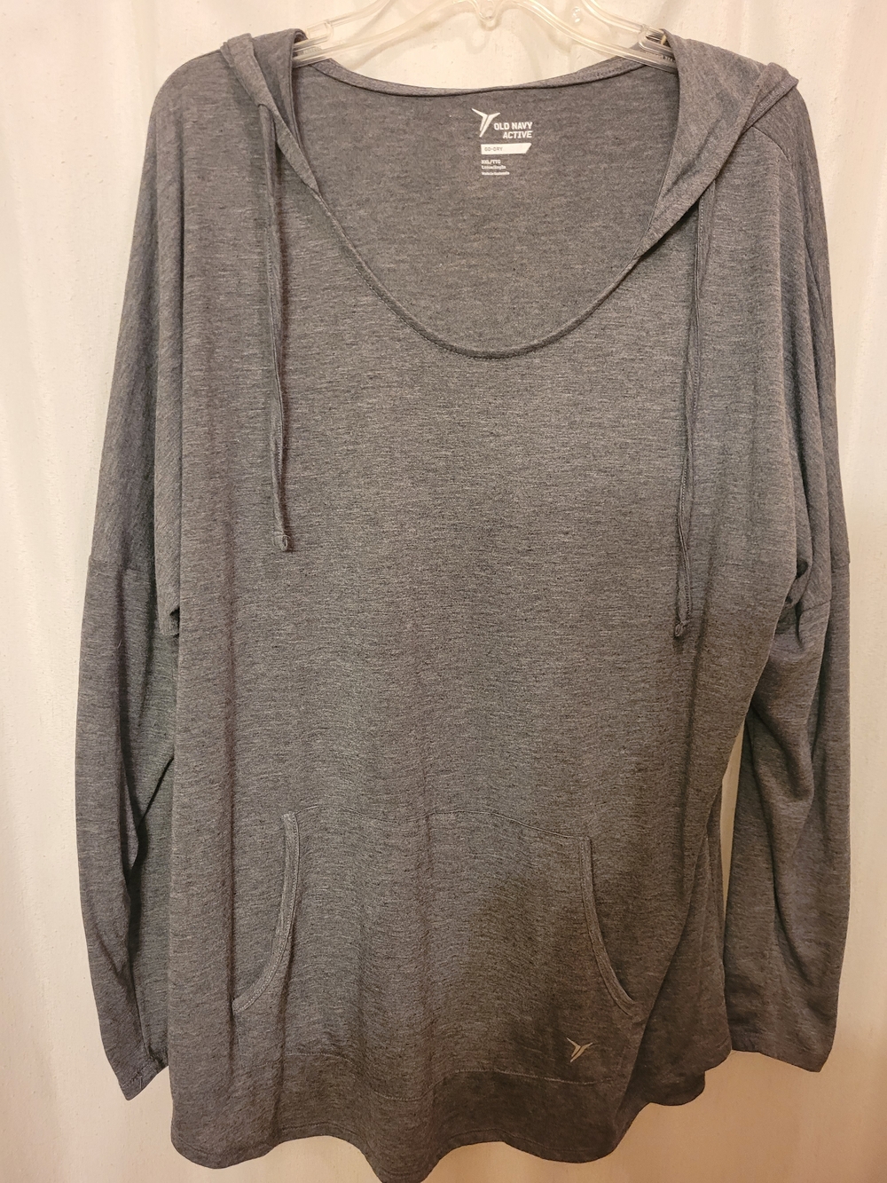 Old Navy Active Women's Gray Hooded Pullover Sweater